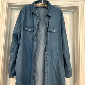 Stylish Blue Button Down Shirt